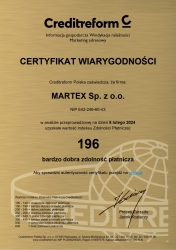 Certyfikat wiarygodności płatniczej MARTEX.jpg